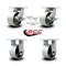 Service Caster 6'' Heavy Duty Semi Steel Cast Iron Caster Set 2 Swivel Lock/Brake 2 Rigid, 4PK CRAN-SCC-KP92S630-SSR-SLB-BSL-2-R-2 - alternate 3